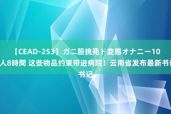 【CEAD-253】ガニ股挑発ド変態オナニー100人8時間 这些物品约束带进病院！云南省发布最新书记