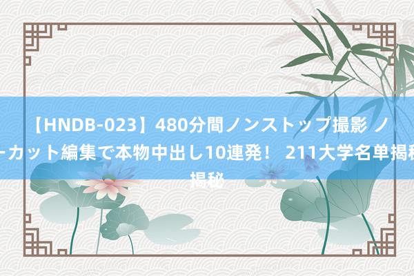 【HNDB-023】480分間ノンストップ撮影 ノーカット編集で本物中出し10連発！ 211大学名单揭秘